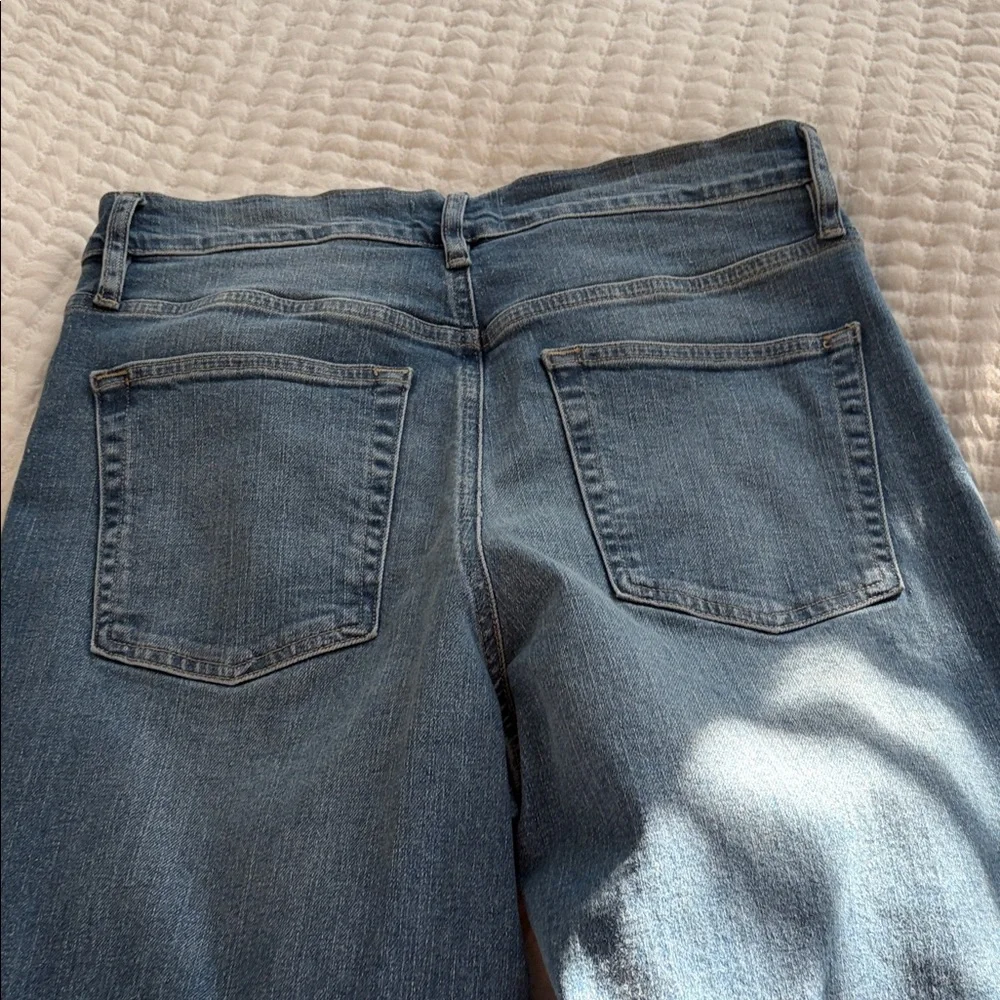 Frame Denim Women’s Wide Leg Jeans in Medium Blue Wash - Picture 3 of 3